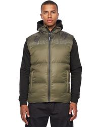 Duck and Cover - Romain Camo Padded Gilet Nylon - Lyst