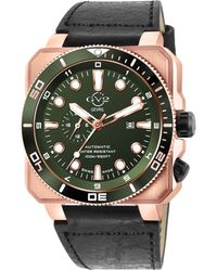Gv2 - Xo Submarine Swiss Automatic Dial, Genuine Italian Handmade Leather Watch - Lyst