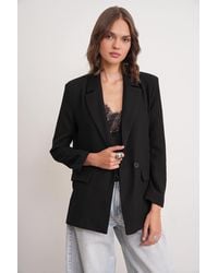 MixRay - Long Sleeve Buttoned Blazer - Lyst
