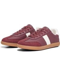 ONLY - Amber Burgundy/Cream Trainers - Lyst