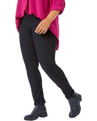 Roman - Curve Stretch Denim Elastic Waist Jegging - Lyst