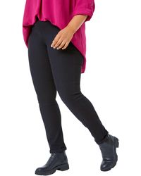 Roman - Curve Stretch Denim Elastic Waist Jegging - Lyst