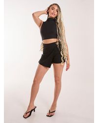 Pink Vanilla - Utility Belt Detail Wrap Skort - Lyst