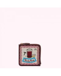 Lulu Guinness - Rosewood Bloody Mary Coin Purse - Lyst