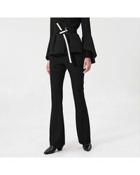 Smart & Joy - Lange Wijd Uitlopende Broek - Lyst