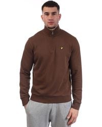 Lyle & Scott - Loopback Quarter Zip Sweatshirt - Lyst