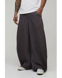 BoohooMAN - Extreme Balloon Fit Rivet Trouser - Lyst