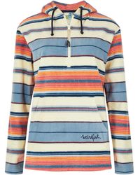 Weird Fish - Ladies Lana Stripe Microfleece Quarter Zip Hoodie - Lyst