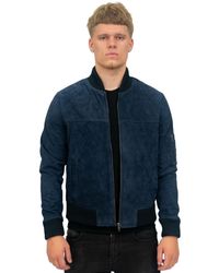 Infinity Leather - Goat Suede Ma-1 Bomber Jacket-Auckland - Lyst