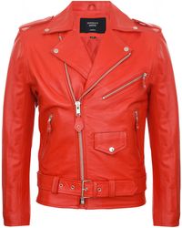 Infinity Leather - Brando Biker Rock Motorcycle Hide Jacket - Lyst