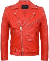 Infinity Leather - Leren Brando Biker Rock Motorjas Van Leer - Lyst