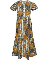 Regatta - Ladies Orla Kiely Lotus Tiered Midi Dress Cotton - Lyst