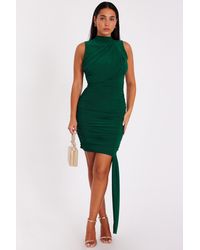 Quiz - Bottle Asymmetric Mini Dress - Lyst