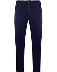 Emporio Armani - Slim Fit Chino Trousers Cotton - Lyst