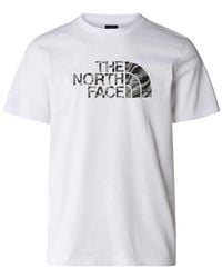 The North Face - Short Sleeve Easy T Shirt Tnf/Beta Flash Cotton - Lyst