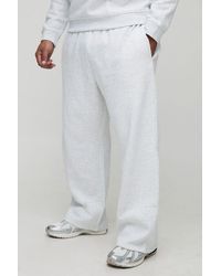 BoohooMAN - Plus Basic Straight Leg Sweatpants - Lyst