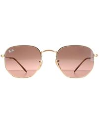 Ray-Ban - Square Polished Gradient Hexagonal Rb3548N Metal (Archived) - Lyst