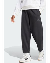 adidas - Essentials Contemporary Logo Fleece Barrel Pants - Lyst
