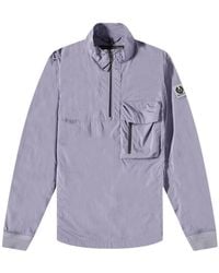 Belstaff - Ramp Light Quarter Zip Windbreaker Jacket Polyamide - Lyst