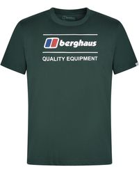 Berghaus - Quality Equipment Logo T Shirt Dark Cotton - Lyst