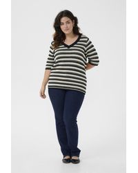 Kaffe - Pullover Loose Fit Offwhite - Lyst