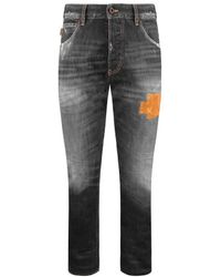 Emporio Armani - J06 Slim Fit Distressed Jeans - Lyst