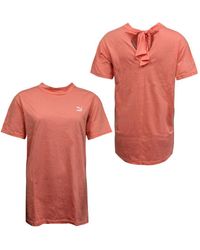 PUMA - Bow Elongated T-Shirt Tee Short Sleeve Top Shell 850236 11 A56E - Lyst