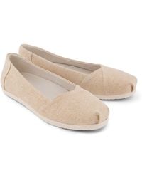 TOMS - Alpargata Ballet Canvas Champagne Espadrilles - Lyst