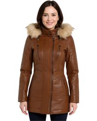 Infinity Leather - Quilted Parka Jacket-Bowen Lamb Leather - Lyst