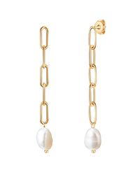 Valero Pearls - Stainless Steel Earring - Lyst