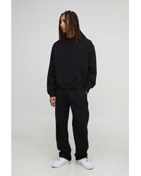 BoohooMAN - Oversized Raglan Hooded Tracksuit - Lyst