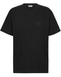 Dior - Christian 'cd Icon' T-shirt Relaxed Fit Black - Lyst