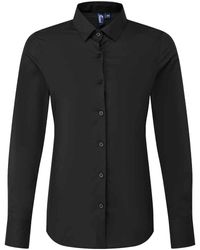 PREMIER - Ladies Recyclight Poplin Long-Sleeved Formal Shirt - Lyst