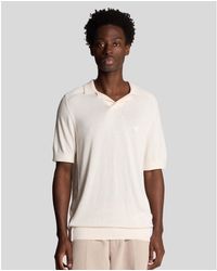 Lyle & Scott - Seam Tipped Knitted Polo Shirt - Lyst