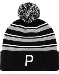 PUMA - Wrmlbl Stripe Pom/ Golf Beanie - Lyst