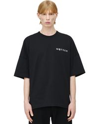 McQueen - Vertical Back Logo T-Shirt - Lyst