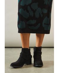 Good for the Sole - Extra Wide Fit Mista Comfort Buckle Detail Ankle Boots - Lyst