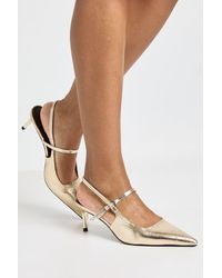 Boohoo - Buckle Strap Slingback Court Heels - Lyst