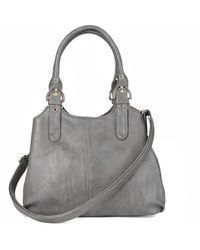 Woodland Leathers - Handbag Multi Pocket Tote Shoulder Bag - Lyst