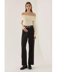 Hiccup - Off Shoulder Knit Sweater - Lyst
