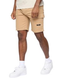 Crosshatch - Utilate Elasticated Waist Cargo Shorts Cotton - Lyst