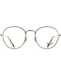 Ray-Ban - Round Havana On Rx3582V David Metal - Lyst