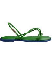 Havaianas - Solid Patterned Toe Post Sandals With Thong Toe - Lyst