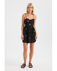 Hiccup - Floral Sweetheart Neck Strappy Mini Dress - Lyst
