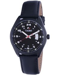 Calibre - Trooper Swiss Made Movement Watch Leather Calfskin Strap Dial - Lyst