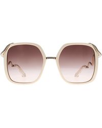 Roberto Cavalli - Square Cream Gradient Src003M Sunglasses - Lyst