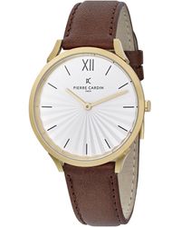 Pierre Cardin - Pigalle Plissée Watch Cpi.2004 Leather - Lyst