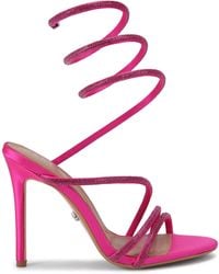 Carvela Kurt Geiger - Heels Fuchsia Fabric Occasion Spiral - Lyst