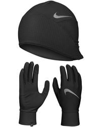 Nike - Essential Running Hat And Gloves Set - Lyst