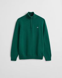 GANT - Casual Cotton Half Zip Jumper - Lyst